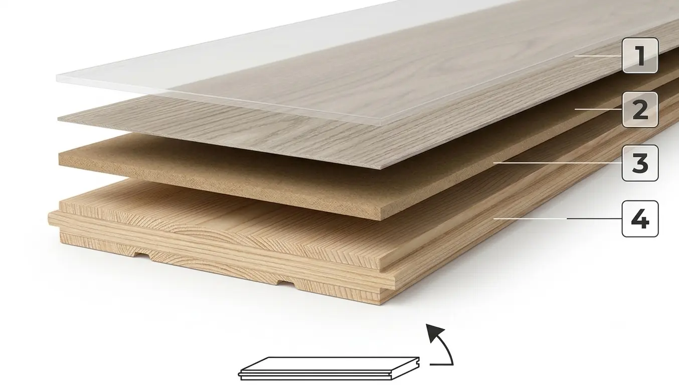 Capas de suelo laminado